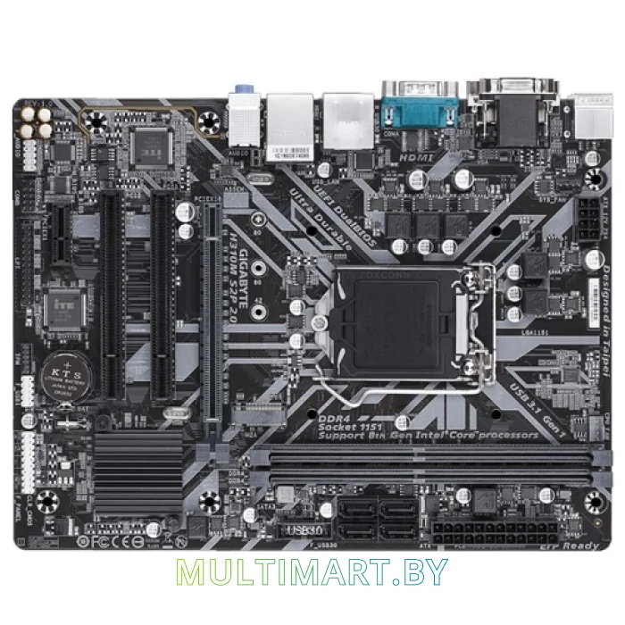 Материнская плата Gigabyte H310M S2P 2.0 (rev. 1.0)